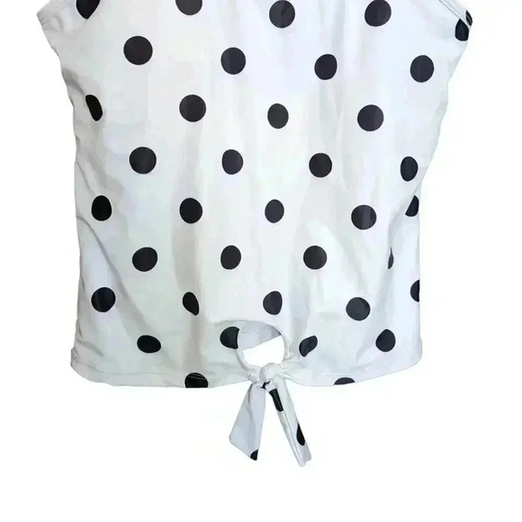 New Polka Dot Tankini and Bikini Bottom Set Size L - Picture 3 of 9